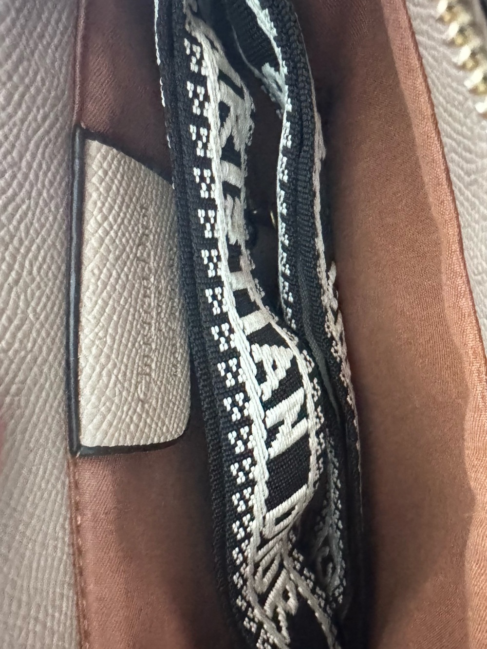 *NWOT* Dior Taupe Saddle Shoulder Bag with matching Logo Strap - Picture 6 of 11